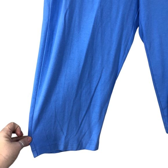 Women’s Plus SZ 2X Culottes, Gouchos, Lightblue by Appleseed Woman, Spandex blen - Picture 4 of 7